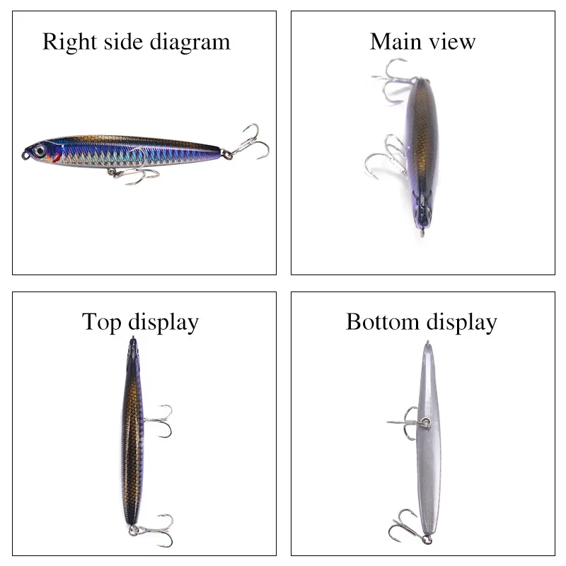 4pcs Professional Sinking Penc - đánh giá và giá Fishing Equipment Kit